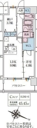 スプランディッド梅田グランノースの物件間取画像